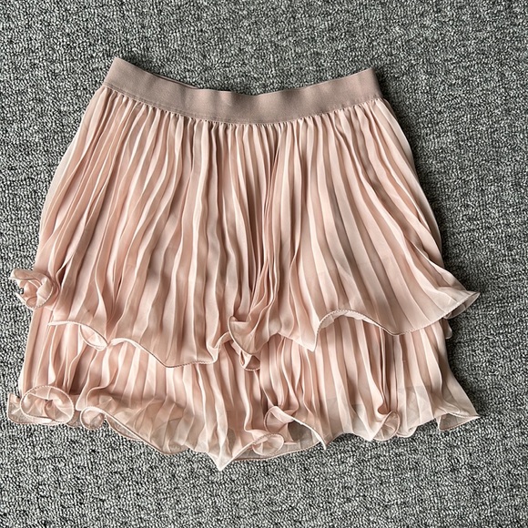 BCBGMaxazria sz S pleated flounce mini skirt - Picture 3 of 3